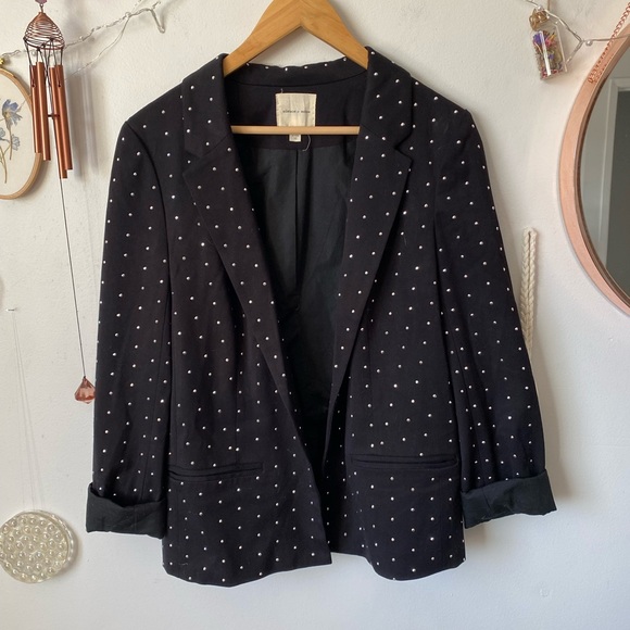 Stunning black & silver studded blazer! - Picture 2 of 7